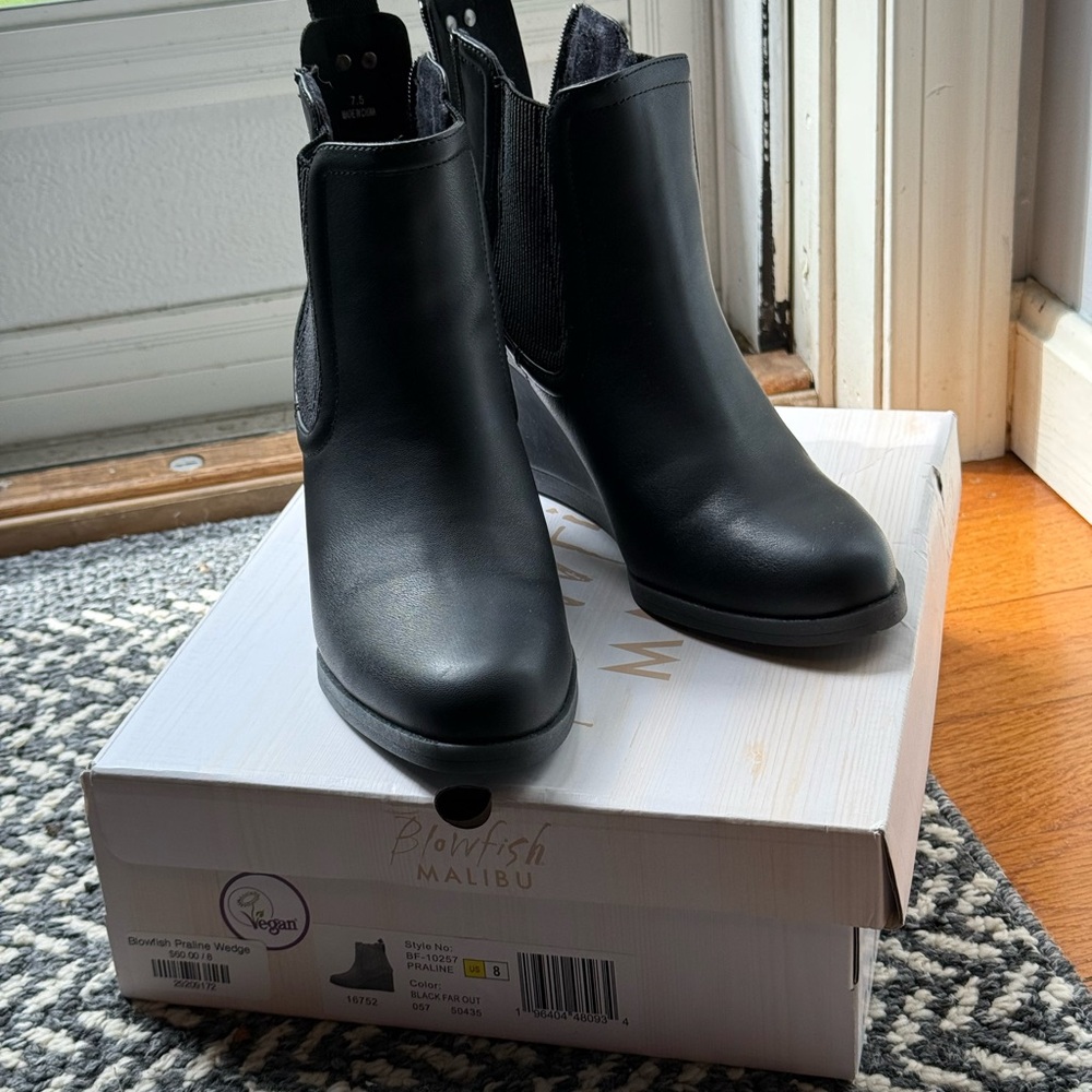 Blowfish Malibu Black Ankle Booties